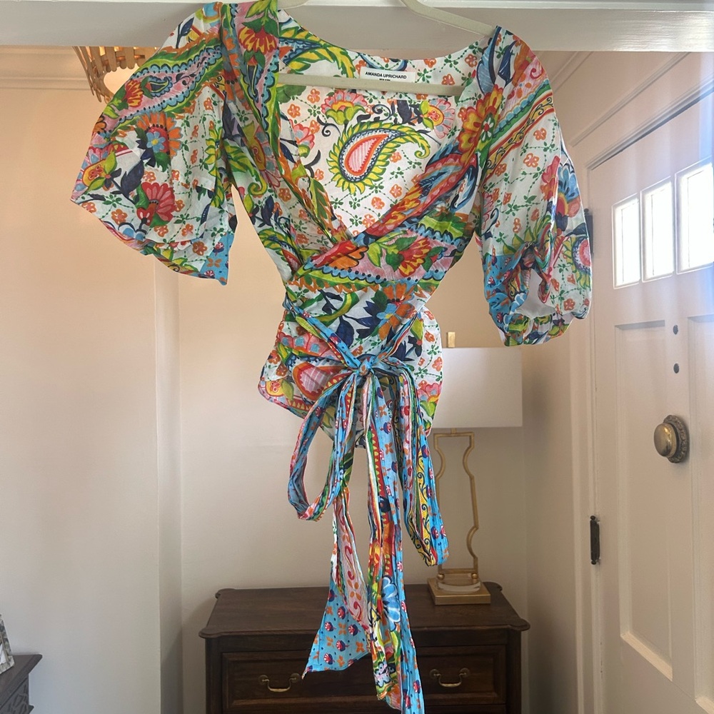 Amanda Uprichard Multicolor Floral Blouse